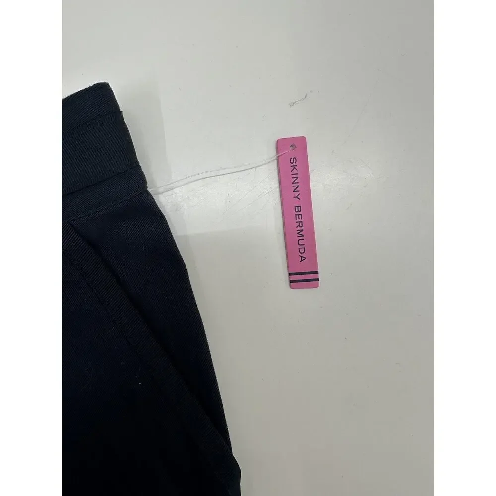 Nautica Girls School Uniform Shorts Size 10 Adjustable Skinny Bermuda Blue NWTs